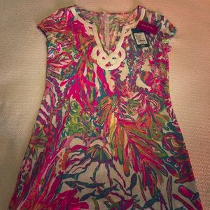 Lilly Pulitzer. Brewster Dress-Scuba to Cuba print